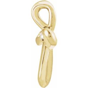 14K Yellow Gold .015 CTW Natural Diamond Cross Pendant