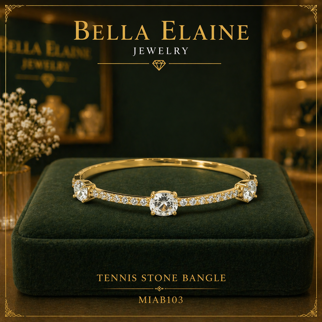 Tennis Stone Bangle