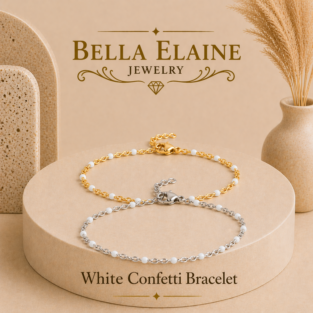 White Canfetti Bracelet