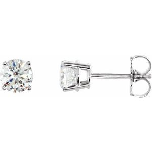 Sterling Silver Imitation White Cubic Zirconia Earrings