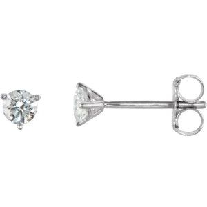 14K White Gold 1/4 CTW Natural Diamond Stud Earrings