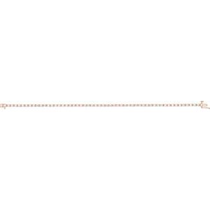 14K Rose Gold 2 1/4 CTW Natural Diamond Line 7 1/4" Bracelet