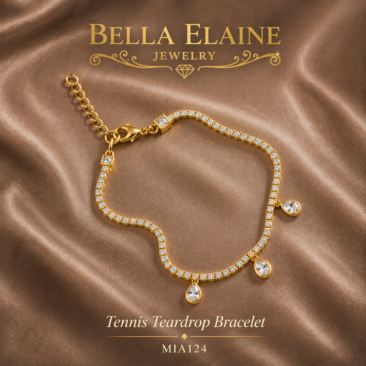 Tennis Teardrop Bracelet