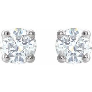 14K White Gold 1/5 CTW Natural Diamond Earrings