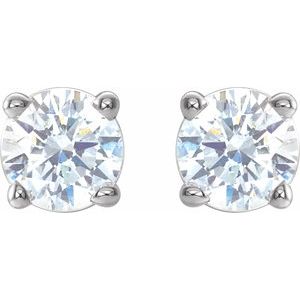 14K White Gold 1/3 CTW Natural Diamond Earrings