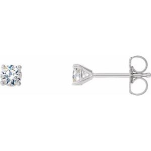 14K White Gold 1/4 CTW Natural Diamond Cocktail-Style Earrings