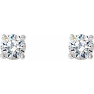 14K White Gold 1/5 CTW Natural Diamond Cocktail-Style Earrings