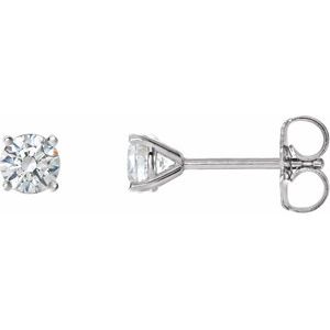Platinum 1 CTW Natural Diamond Cocktail-Style Earrings