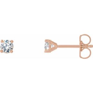 14K Rose Gold 1/8 CTW Natural Diamond Cocktail-Style Earrings