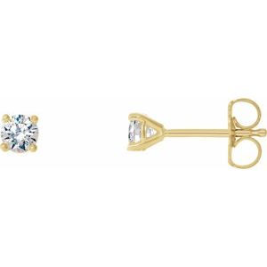 14K Yellow Gold 1/5 CTW Natural Diamond Cocktail-Style Earrings