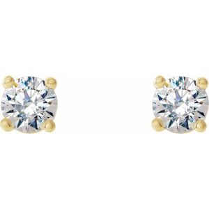 14K Yellow Gold 1/5 CTW Natural Diamond Cocktail-Style Earrings