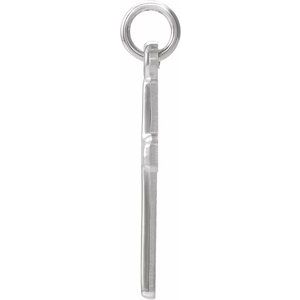 14K White Gold Cross Pendant