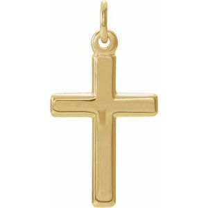 14K Yellow Gold Cross Pendant