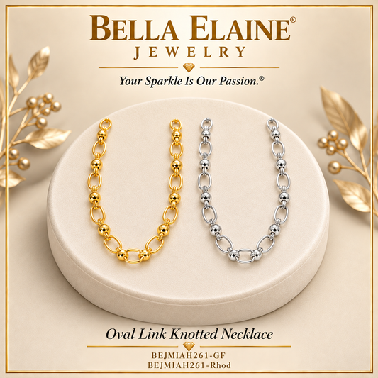 Oval Link Knotted Necklace