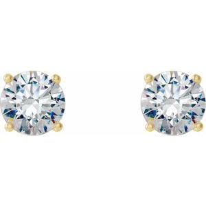 14K Yellow Gold 2 CTW Natural Diamond Cocktail-Style Earrings