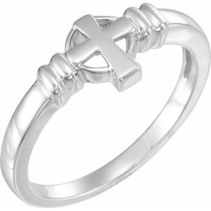 Sterling Silver Cross Chastity Ring