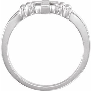 Sterling Silver Cross Chastity Ring