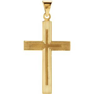 14K Yellow Gold Cross Pendant
