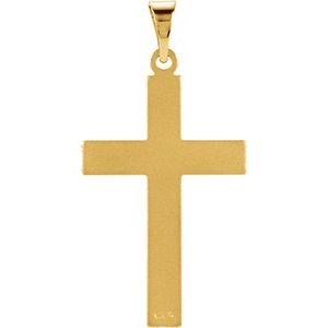 14K Yellow Gold Cross Pendant
