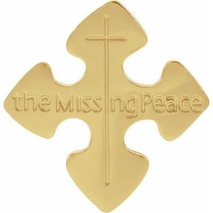 10K Yellow Gold The Missing PeaceÂ® Lapel Pin