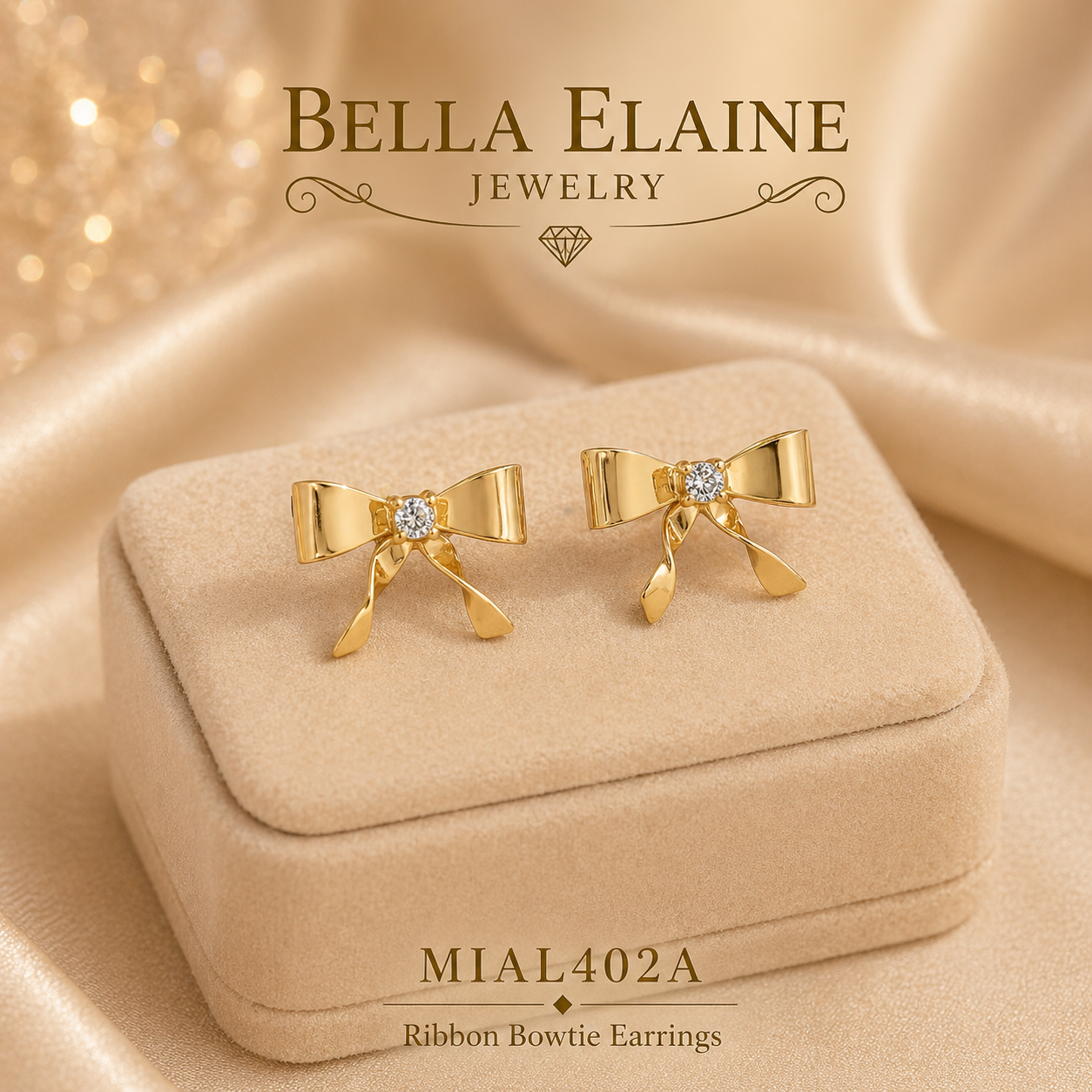 Ribbon Bowtie Earrings