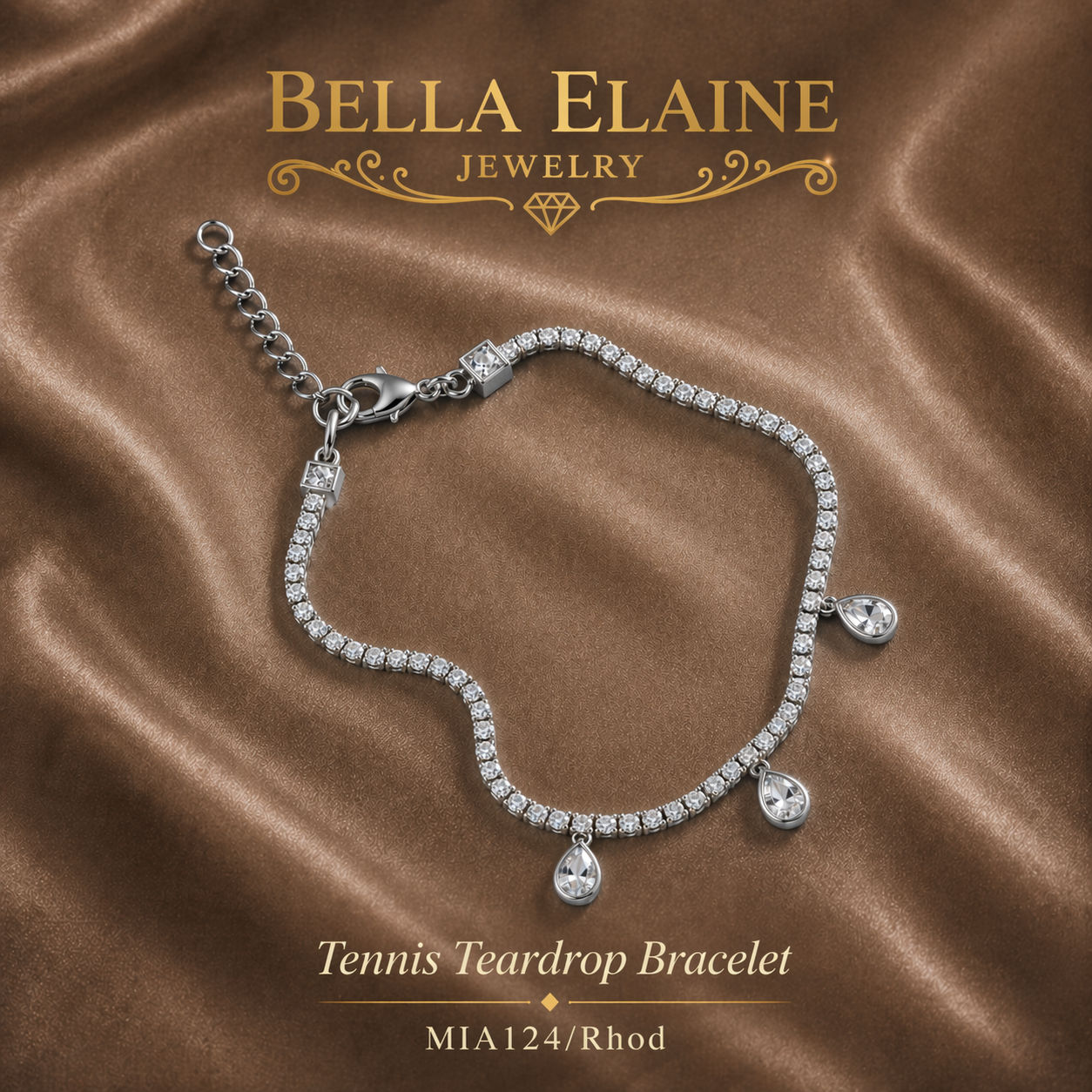 Tennis Teardrop Bracelet