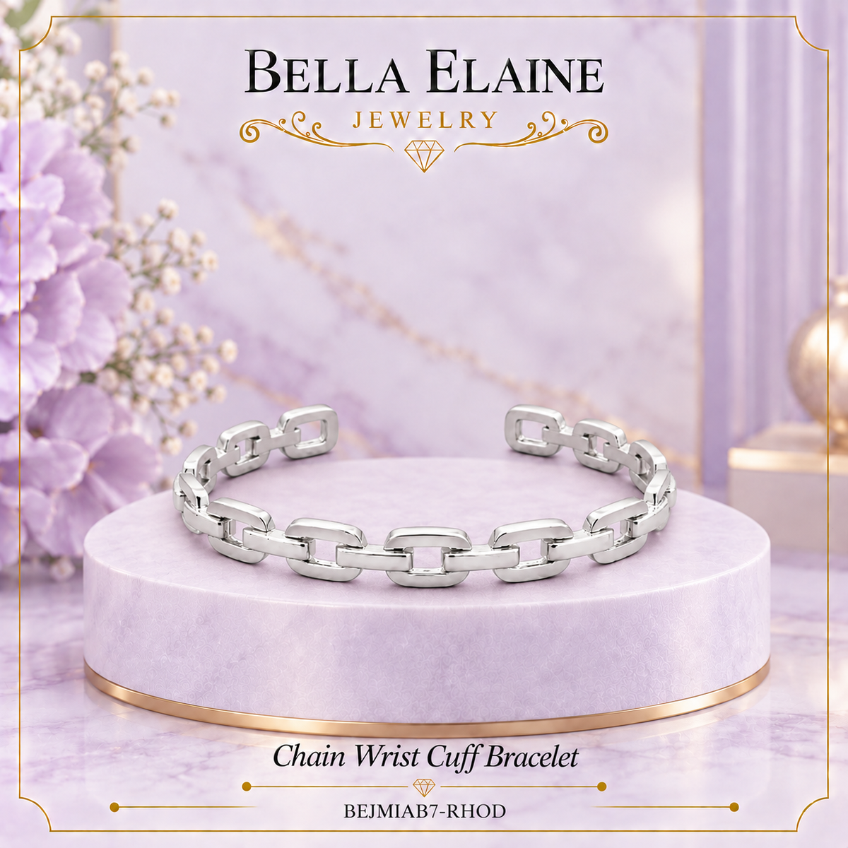 Chain Wrist Cuff Bracelet
