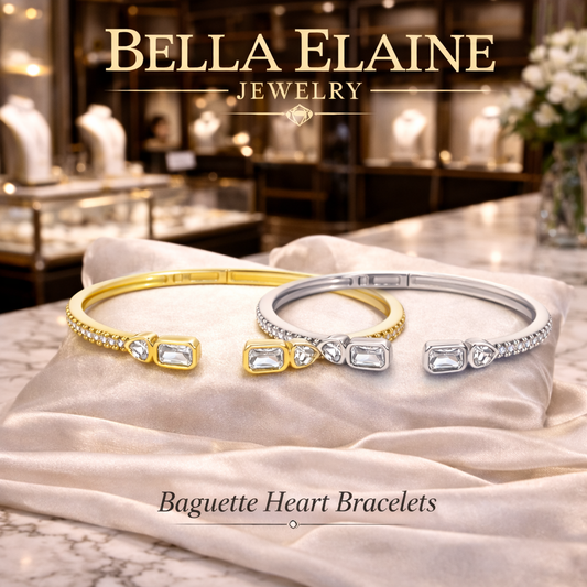 Baguette Heart Bracelet