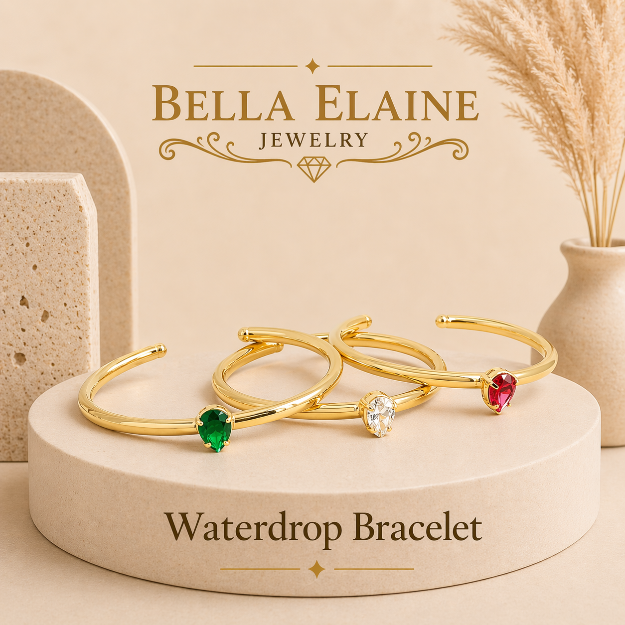 Waterdrop Cuff Bracelet