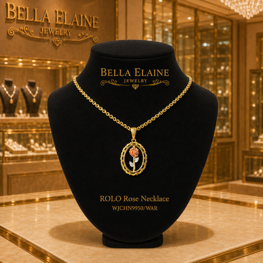 Rolo Rose Necklace