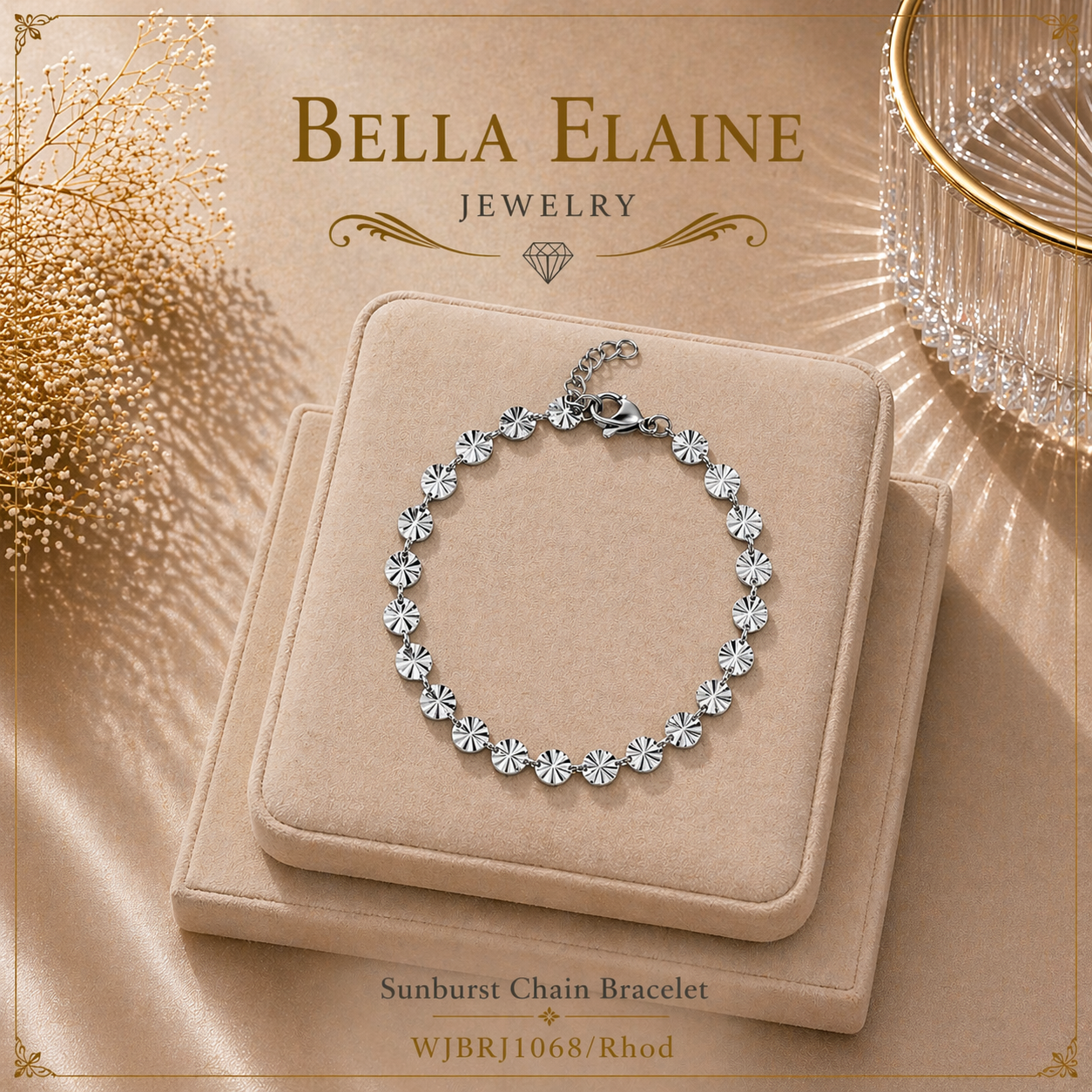 Sunburst Chain Bracelet