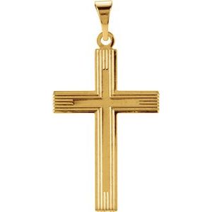 14K Yellow Gold Cross Pendant