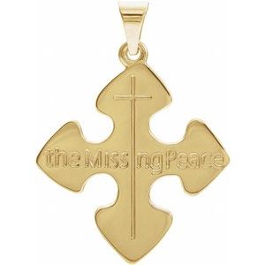 10K Yellow Gold The Missing PeaceÂ® Pendant
