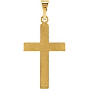 14K Yellow Gold Cross Pendant