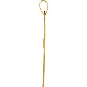 14K Yellow Gold 36.8x18 mm Cross Pendant