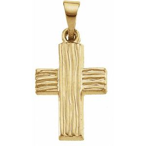 14K Yellow Gold The Rugged CrossÂ® Pendant