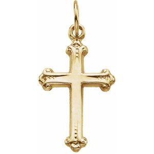 14K Yellow Gold Cross Pendant