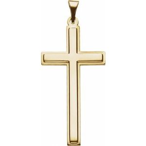 14K Yellow Gold Cross Pendant