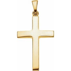 14K Yellow Gold Cross Pendant