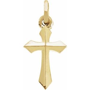 14K Yellow Gold Cross Pendant