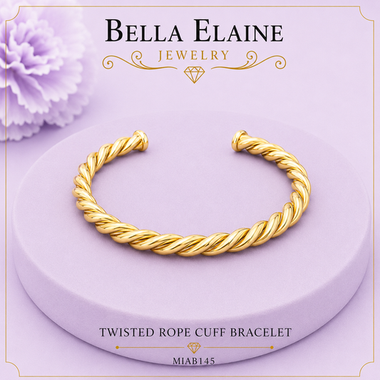 Twisted Rope Cuff Bracelet