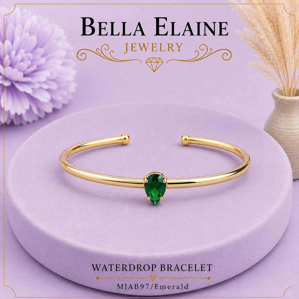 Waterdrop Cuff Bracelet