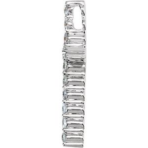 Platinum 1/5 CTW Natural Diamond Cross Pendant