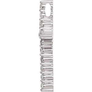 Platinum 1/3 CTW Natural Diamond Cross Pendant