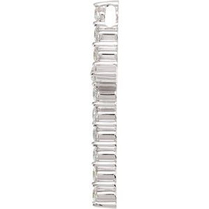 14K White Gold 1  CTW Natural Diamond Cross Pendant