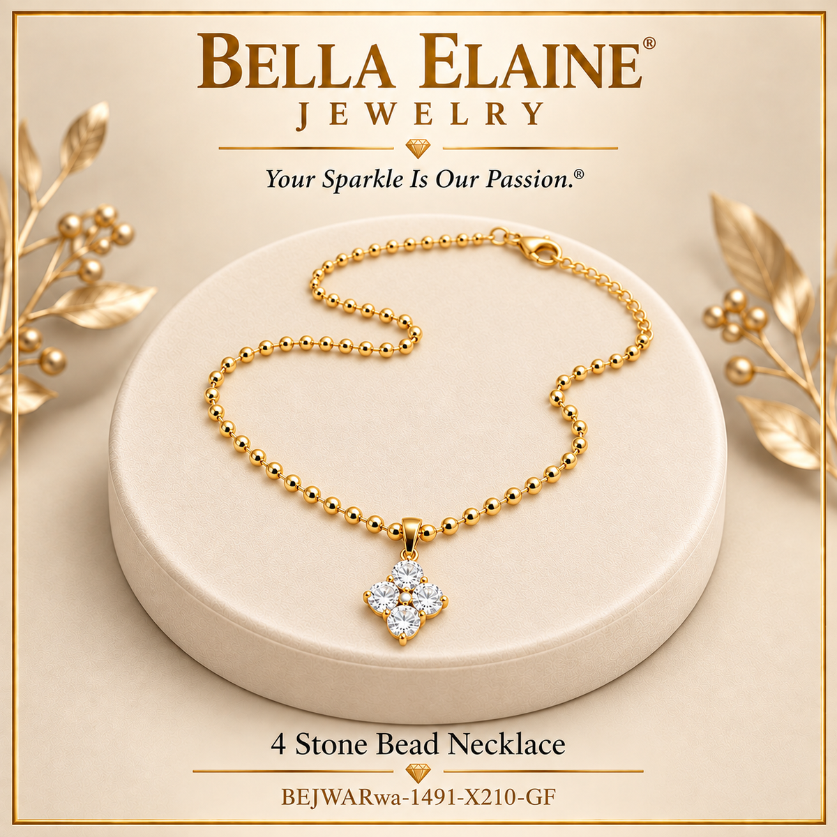 4 Stone Necklace