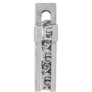 Sterling Silver Scroll Cross Pendant
