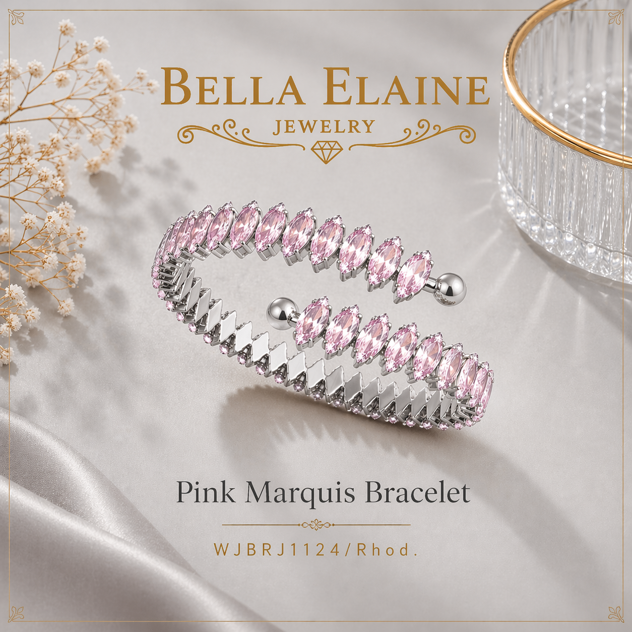 Pink Marquis Bracelet