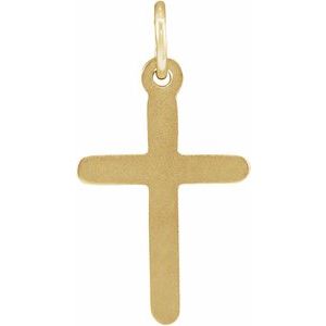 14K Yellow Gold Cross Pendant