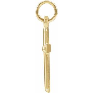 14K Yellow Gold Cross Pendant